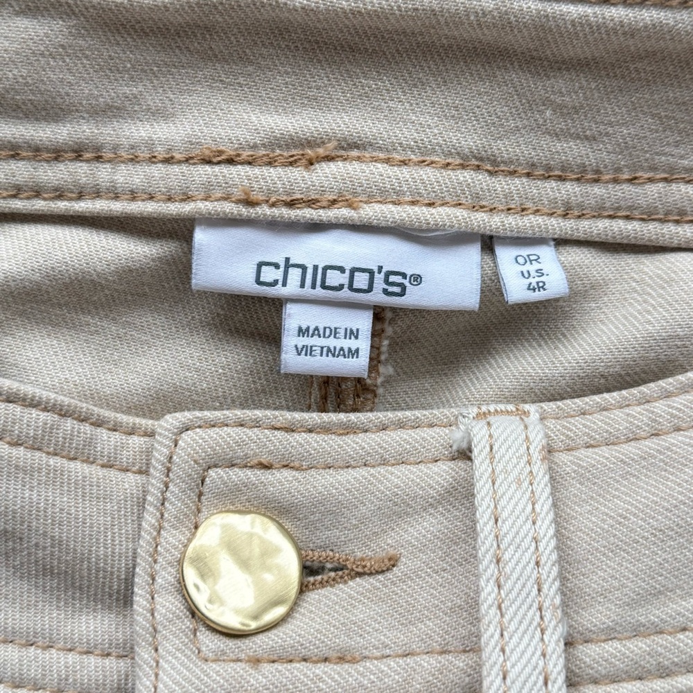 Chico's Beige Flare Jeans and Jacket - Picture 13 of 16